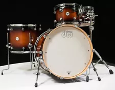 DW Design Series 4pc Drum Set - Tobacco Burst 10/12/16/22