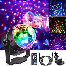 USB Party Magic Disco Ball Light LED Club RGB Rotating DJ Stage Lights +Remote