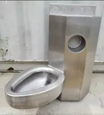 Bradley Stainless Steel Prison Jail Toilet Sink. Used