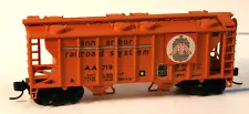 N-scale Atlas 3150 Ann Arbor 2-bay ACF covered hopper AA 719 custom painted!