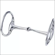 86WL Weaver Leather Draft Horse Bit 6 Inch Eggbutt Snaffle Mouth