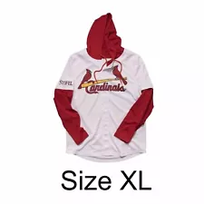 ST. LOUIS CARDINALS ADULT LONG SLEEVE JERSEY HOODIE 9/21/24 SGA PRE SALE SIZE XL