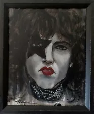 Original KISS Paul Stanley Painting Thayer Art OOAK Canvas 8x10 Not a Print