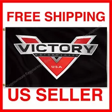 Victory Motorcycle Logo Flag Banner 3x5 ft HD Racing Show Garage Sign NEW