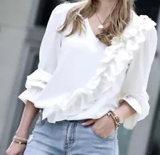 White Top W/Ruffle