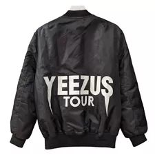 Yeezus Tour Limited Edition Bomber Jacket Kanye West Streetwear Mens Sz M Black