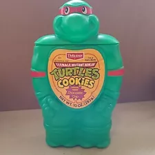 Vintage Teenage Mutant Ninja Turtles Raphael Choc Chip Cookies Coin Bank 1990