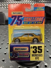 Matchbox 1996 - Mercedes-Benz GTC W202 #35 - 75 Challenge Gold Diecast NIP 1:64