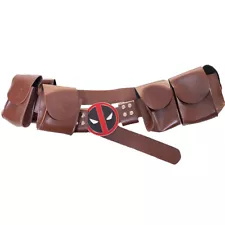 Superhero Deadpool Cosplay Adjustable Waist Belt Halloween Fancy Props Accessory