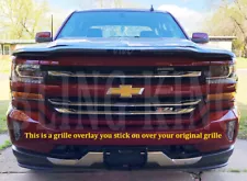 2016-2018 Chevy Silverado chrome grille insert grill LT Z71 ONLY