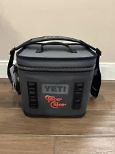 YETI Hopper Flip 12 Soft Cooler -Charcoal - Topo Chico - W/ Carrying Strap, NEW!