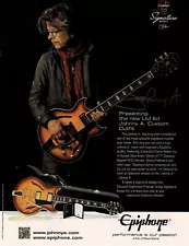 EPIPHONE GUITARS - JOHNNY A - 2017 Print Advertisement