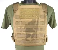 Grey Ghost Gear Minimalist MOLLE Plate Carrier - USMC coyote brown - NO ARMOR