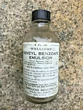 VINTAGE Wellcome Benzyl Benzoate Emulsion Tuckahoe New York