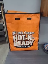 ORANGE LITTLE CAESERS HOT-N-READY PIZZA advertising bag fast food warmer