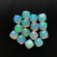 Natural Ethiopian Opal 5mm Cushion Cabochon loose Gemstone for sale 10 Pieces