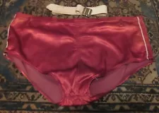 Vintage men's satin swimsuit brief 40" with belt