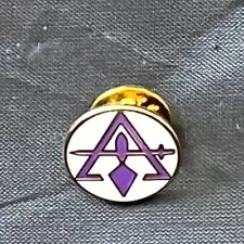 York Rite Council Purple Lapel Tac Pin Masonic Freemason Fraternity NEW!