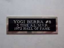 Yogi Berra Nameplate For A Signed Baseball Ball Cube Or Card Plaque 1X3