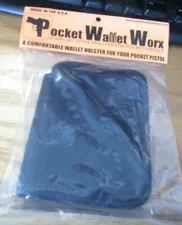 POCKET WALLET WORX BLACK NYLON CONCEALMENT HOLSTER USA NIP