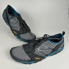 New Balance Minimus 10v1 Vibram Running Shoes Gray Green Mens 12.5 Barefoot