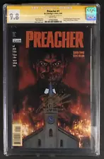 CGC 9.8 Preacher #1 Premiere KEY! 1st App Jesse Custer SIGNED Garth Ennis MINT!