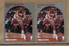 2 Mark Jackson cards with MENENDEZ Brothers courtside, recent set break, NM/MT