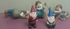 LOT of Assorted Brands and Styles Gnomes Garden Decorations Decor (5 Gnomes)