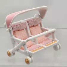 Sylvanian Families Twin Strollers Pram Twins Two-Seater Babies Children