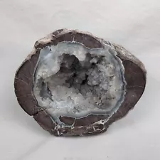 large dugway geode crystals 5" 764 grams polished druzy