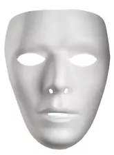 White Blank Mask Jabbawockeez JBWKZ Dance Comedy Drama Male Adult Purge Costume