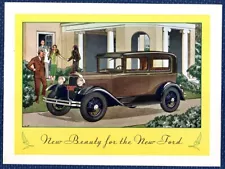 1930 Ford MODEL A Automobile Color Sales Brochure - EXCELLENT ORIGINAL