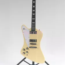 Left Handed Cream Firebird Electric Guitar 2 Humbuckers Chrome Hardware