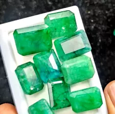 Natural 100 Ct Fine Cut Colombian Green Emerald Best Loose Gemstone Lot for Ring