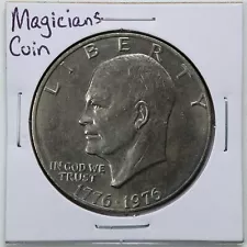 1976 $1 Eisenhower Magicians Coin Magic 2-Headed Coin #1869