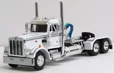 DCP white silver stripes Peterbilt 359 day cab tractor 1/64 new no box