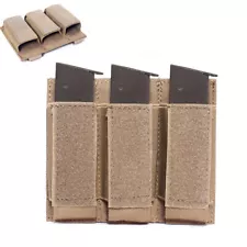 Tactical Molle Triple Handguns Magazine Pouch Mag Holder Bag for Glock M1911 92F