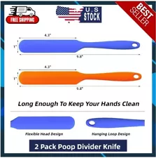 Artreeiger 2 Pack Poop Knife, Silicone Poop Cutter Knife Prank Practical Joke