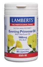 Lamberts Evening Primrose Oil with Starflower Oil 1000mg (90) BBE 02/2027