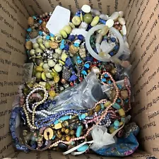 Large Lot Of Natural And Semi Precious Stones Bead & Jewelry Lot 15 lbs