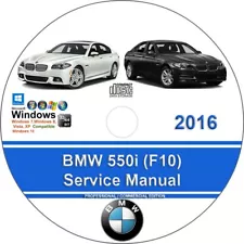 BMW 550i 2016 Factory Workshop Service Repair Manual