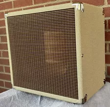 1x12 Guitar Speaker Cabinet - Tweed Tolex - Open Back - Empty