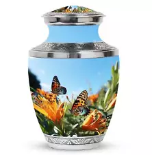 Butterfly On Purple Meadow Urns For Sale Size 10inch