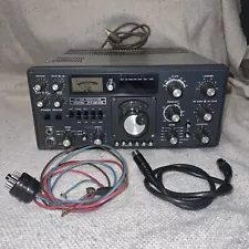 YAESU FT-101ZD HF SSB Amateur Ham Radio Transceiver 100W With Cords & Hook Ups