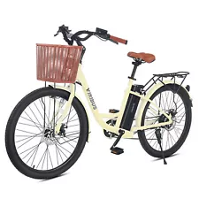 Secondhand 26" Electric Bike for Adults Beach Cruiser Ebike w 36V 13Ah Battery