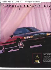 Original 1991 Chevrolet Caprice Classic LTZ dealer sales brochure, catalog