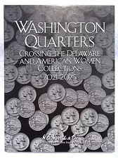 Wash Quarters Crossing the Delaware & American Women 2021-25, Harris Coin Folder