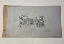 c1927 Architectural Drawings of Residence Huntington, WV, GC Burroughs