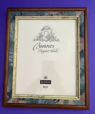 New Burnes Elegant Woods Blue Floral Wooden Picture Frame for 8 x 10 Photo SALE!