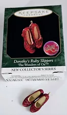 HALLMARK KEEPSAKE MINIATURE DOROTHY'S RUBY SLIPPERS ORNAMENT # 1 WONDERS OF OZ